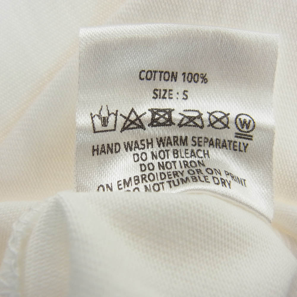 GOD SELECTION XXX ゴッドセレクション GX-S19-FST-01 × FRAGMENT FRGMT フラグメント プリント 半袖 Tシャツ ホワイト系 S【新古品】【未使用】【中古】