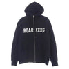 GOD SELECTION XXX ゴッドセレクション GX-S20-RGHD-02 × roarguns ロアーガンズ 刺繍 ジップアップ フーディ パーカー ブラック系 M【中古】