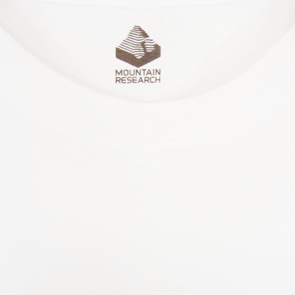 MOUNTAIN RESEARCH マウンテンリサーチ 24SS Thoreau ソロー フロント プリント Ｔシャツ 半袖 カットソー ホワイト系 XL【中古】
