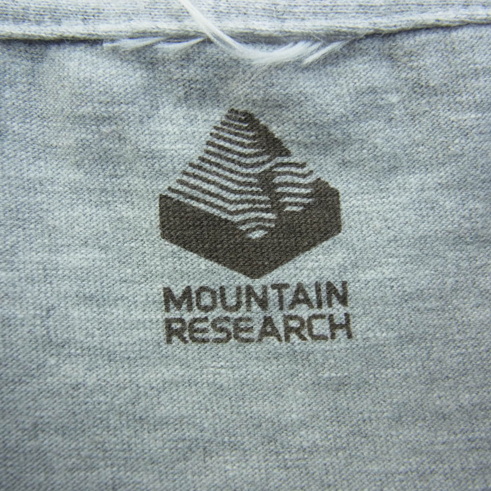 MOUNTAIN RESEARCH マウンテンリサーチ 24SS Thoreau ソロー フロント プリント Ｔシャツ 半袖 カットソー グレー グレー系 XL【中古】
