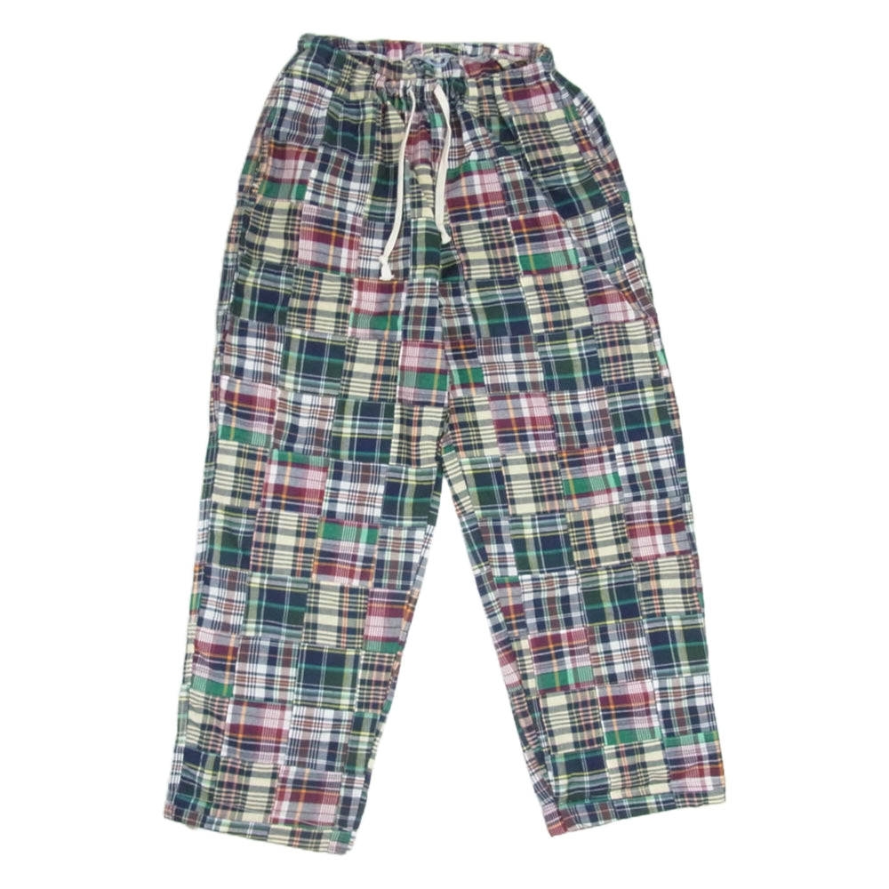 ケネス フィールド マドラスチェック パッチワーク イージーパンツ マルチカラー系 M【中古】