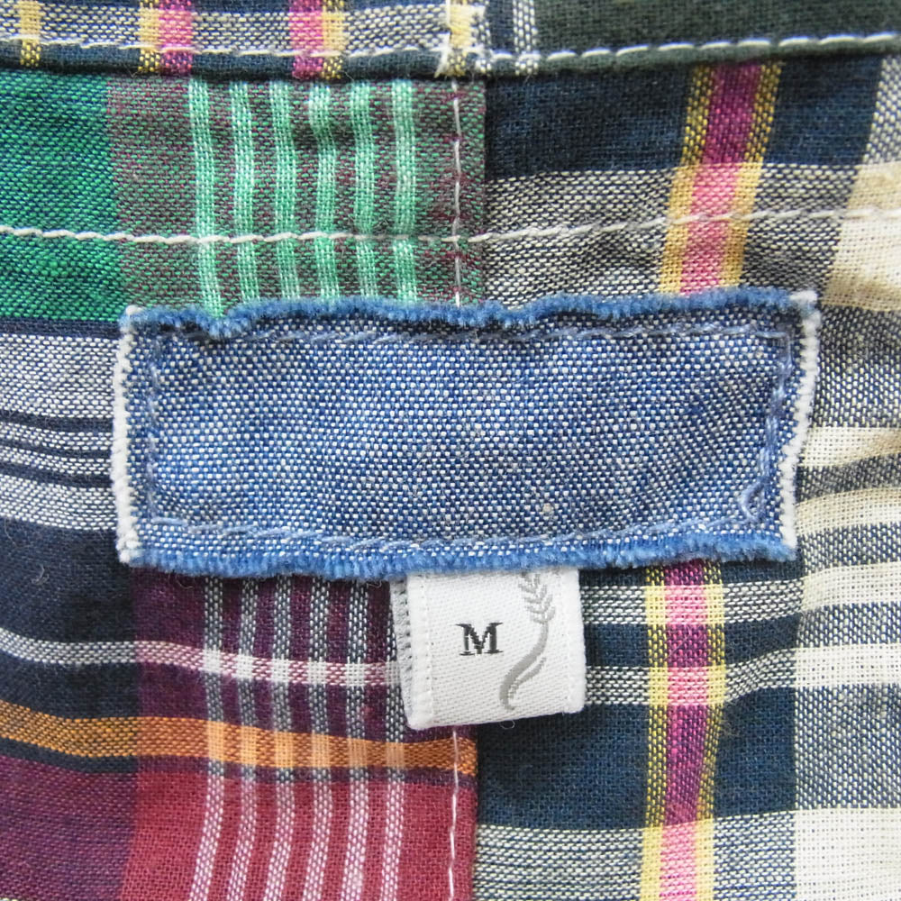 ケネス フィールド マドラスチェック パッチワーク イージーパンツ マルチカラー系 M【中古】