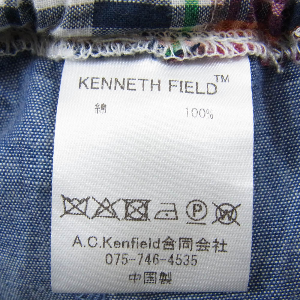 ケネス フィールド マドラスチェック パッチワーク イージーパンツ マルチカラー系 M【中古】