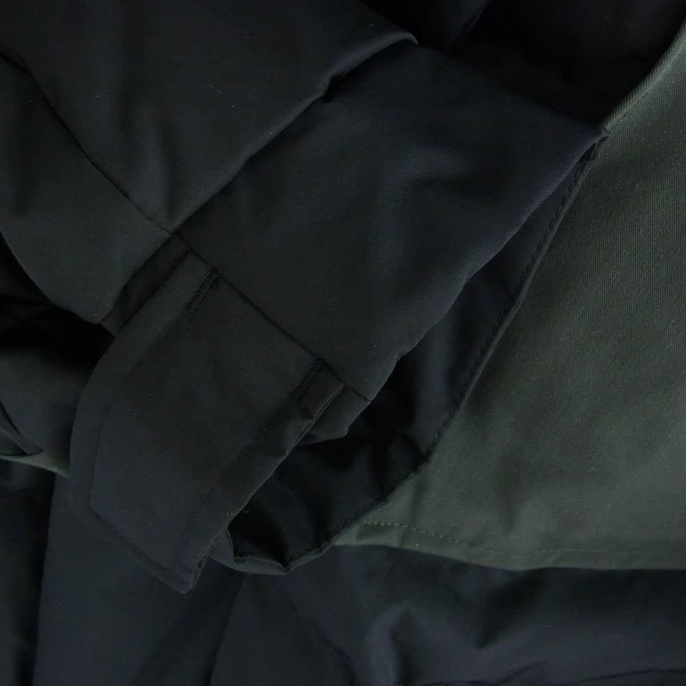 UNIQLO +J ユニクロ × JIL SANDER ジルサンダー ダウンオーバーサイズパーカ ダウンジャケット ブラック×グレー カーキ系 4XL【中古】