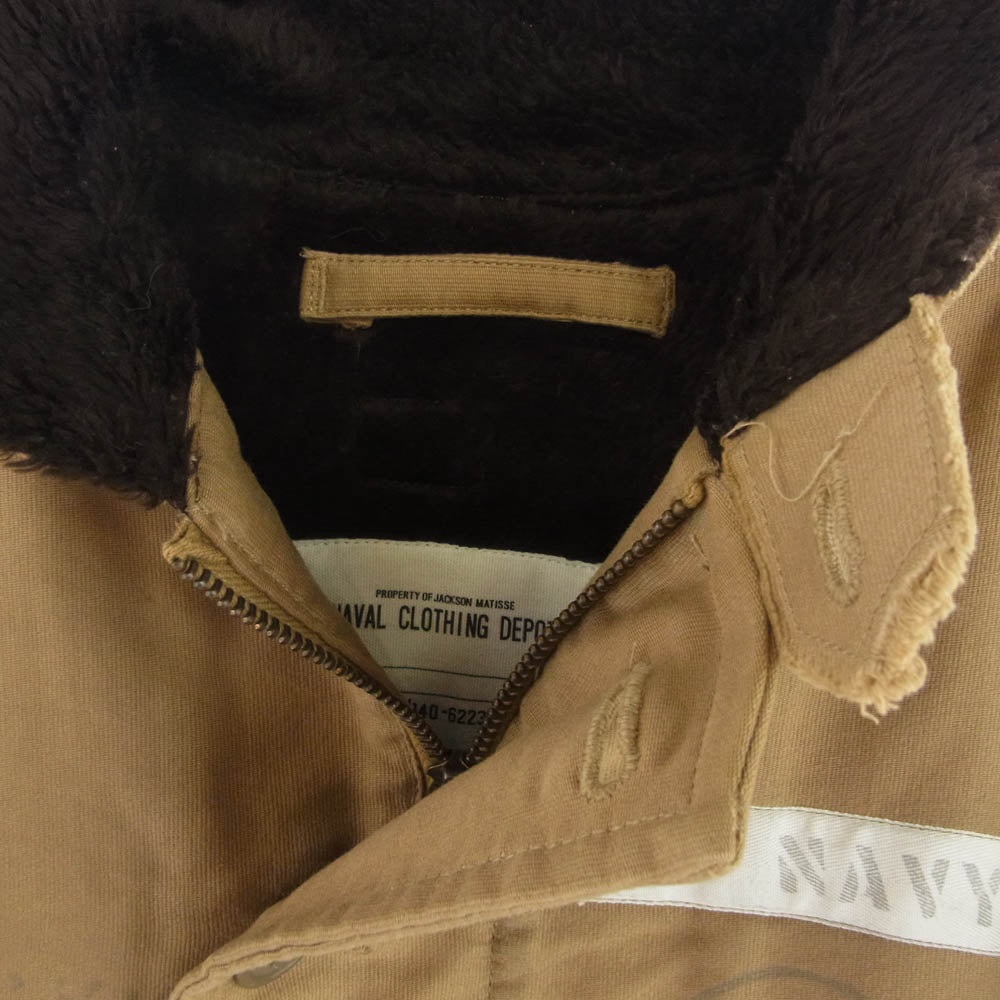 JACKSON MATISSE ジャクソンマティス JM08AW031 N-1 TYPE デッキ ジャケット ダメージ加工 ブラウン系 M【中古】