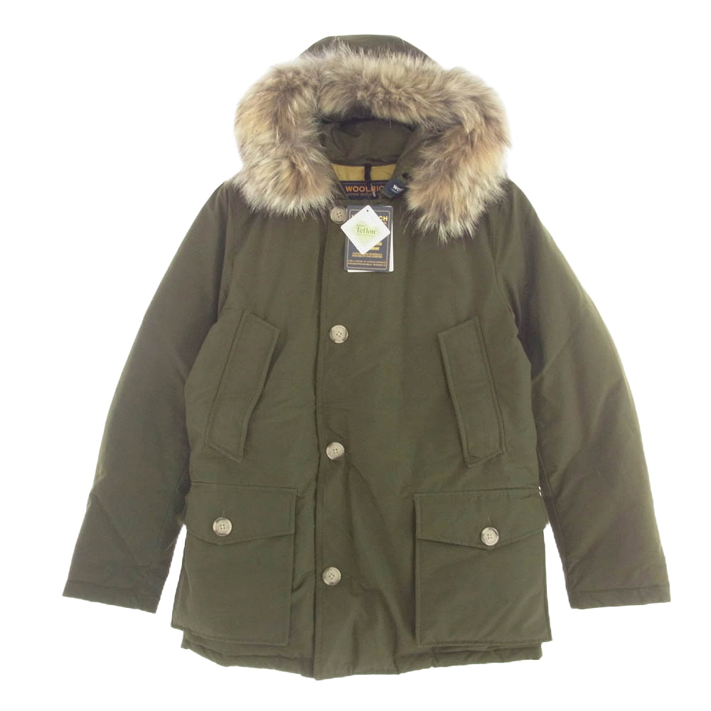 WOOLRICH ウールリッチ 1502284 ARCTIC PARKA アークティック パーカ ダウン ジャケット ファーフード グリーン系 S【中古】