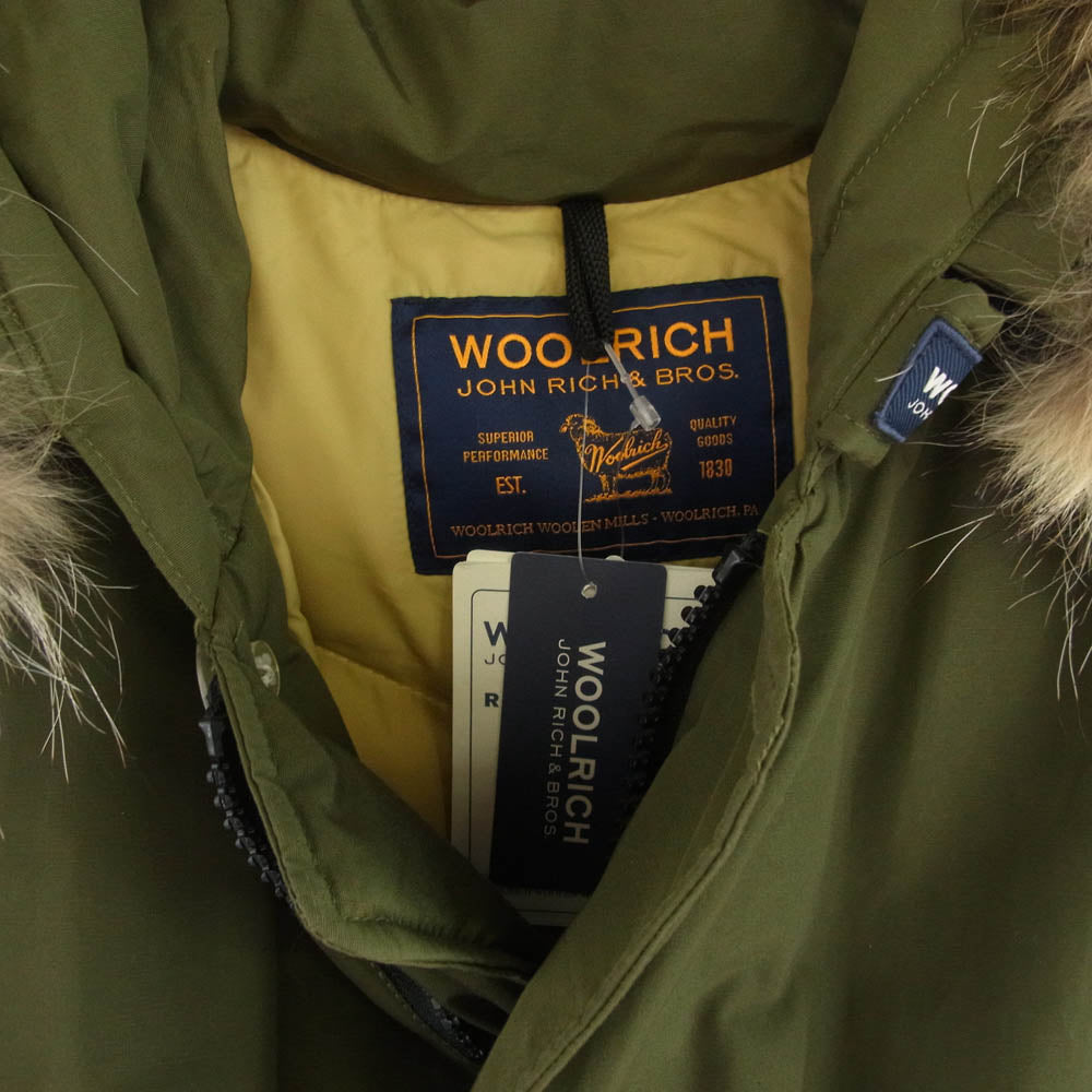 WOOLRICH ウールリッチ 1502284 ARCTIC PARKA アークティック パーカ ダウン ジャケット ファーフード グリーン系 S【中古】