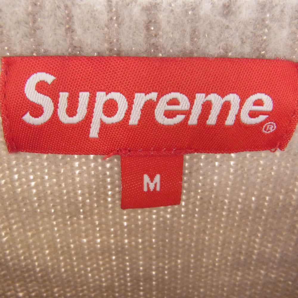 Supreme シュプリーム 21AW supreme pilled sweater パイル セーター ニット ベージュ系 M【中古】