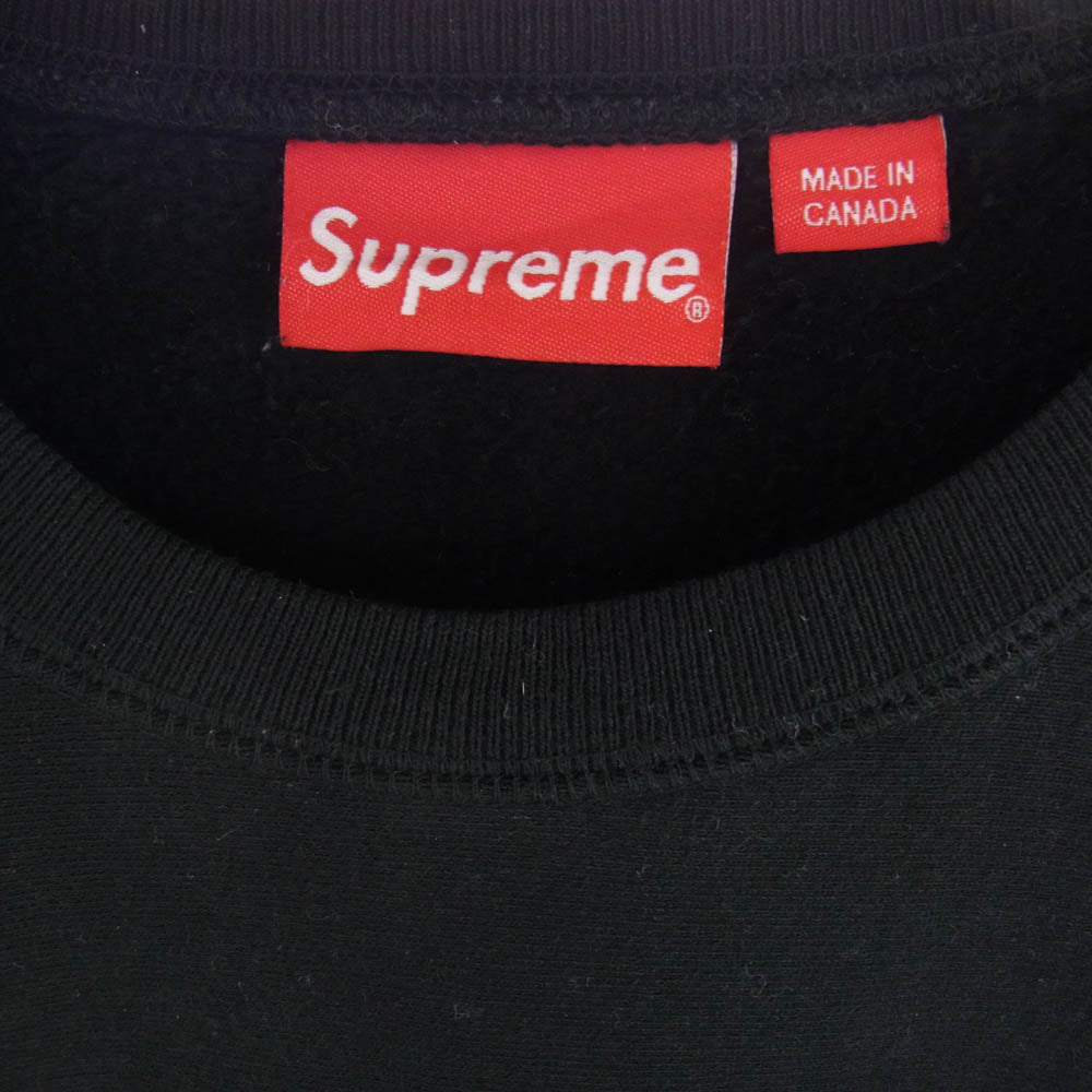 Supreme シュプリーム 15AW supreme box logo crew neck ボックスロゴ クルーネック スウェット BLACK Sサイズ ブラック系 S【中古】