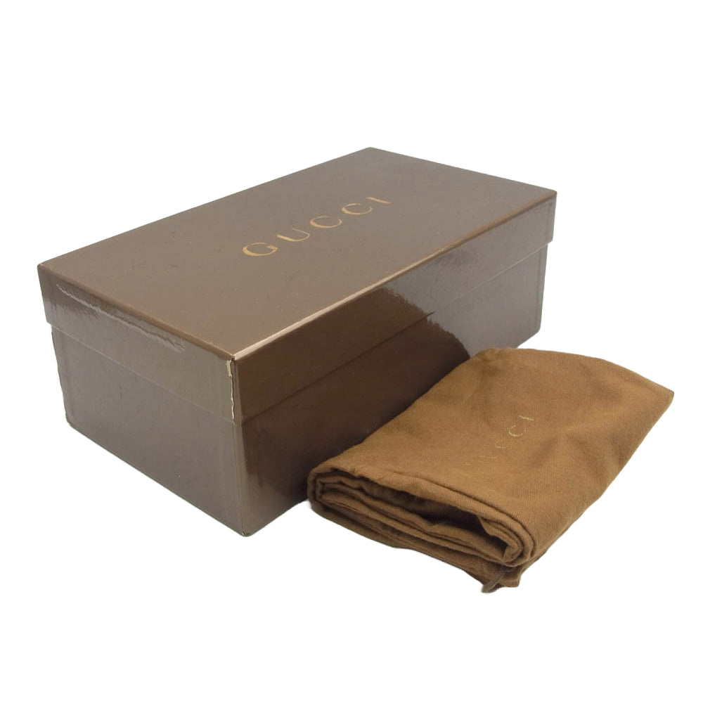 GUCCI グッチ 182111 グッチ ウェッジ ソール パンプス ブラック系 37c【中古】
