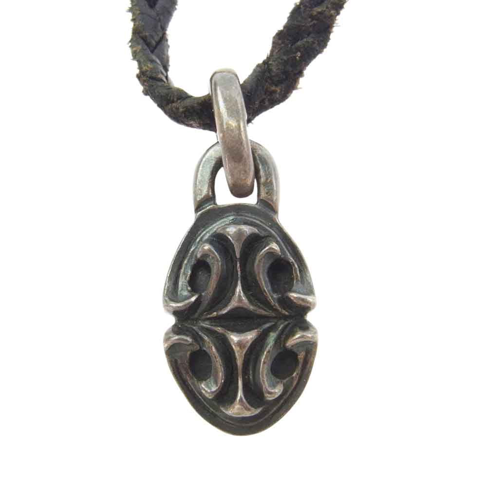 GABOR ガボール Gaboratory ガボラトリー スカルプテッドオーバル ペンダント トップ シルバー系 ブラック系【中古】