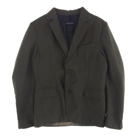 アクアラマ イタリア製 中綿 テーラードジャケット ダークブラウン系【中古】