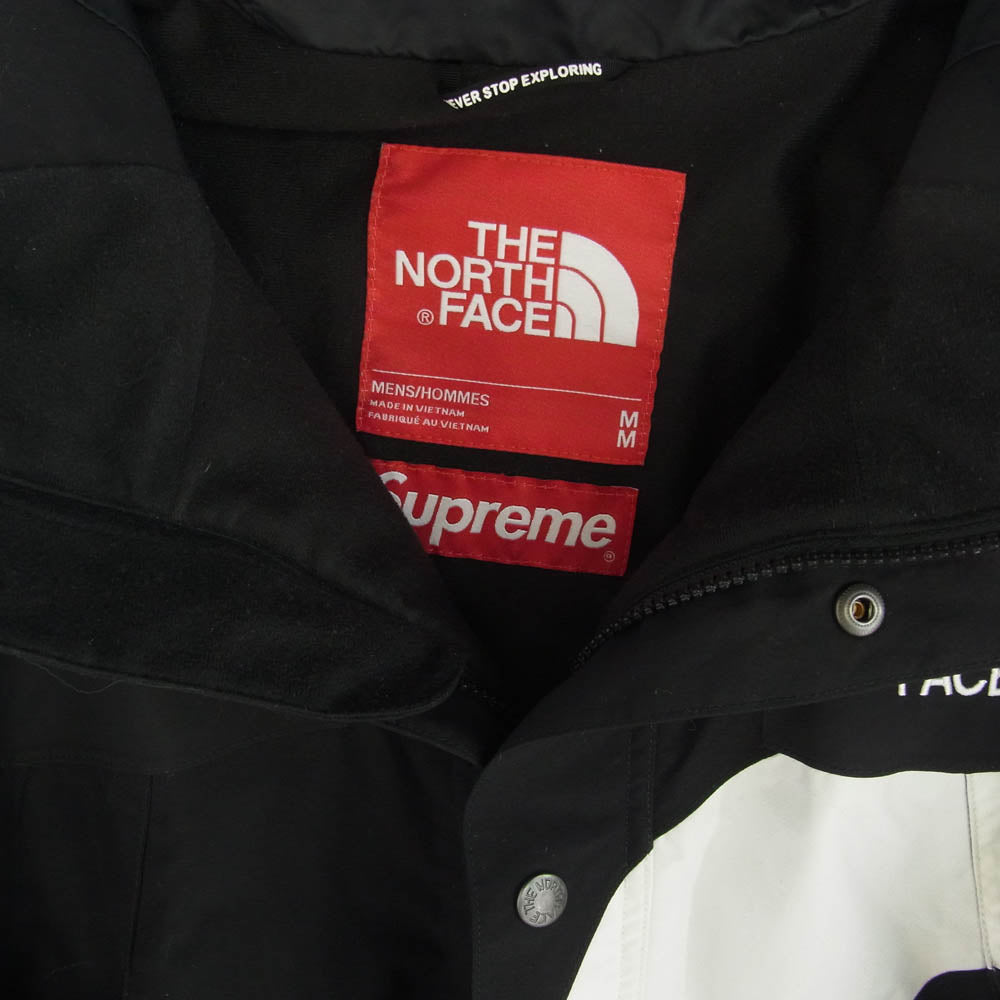 Supreme シュプリーム 20AW NP62002I The North Face S Logo Mountain Jacket ザノースフェイス エス ロゴ マウンテン ジャケット ブラック系 ホワイト系 M【中古】