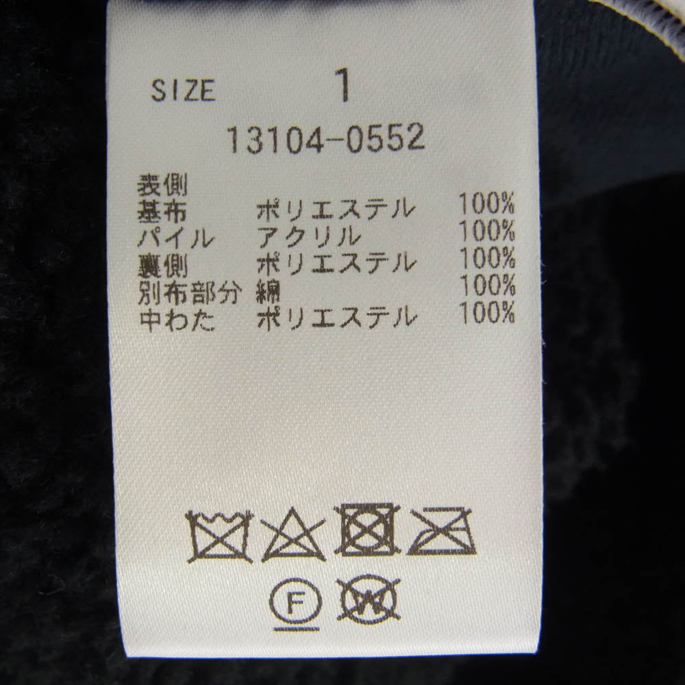 CLANE クラネ 13104-0552 REVERSIBLE BOA JACKET リバーシブル ボア ジャケット ブラック系 1【中古】