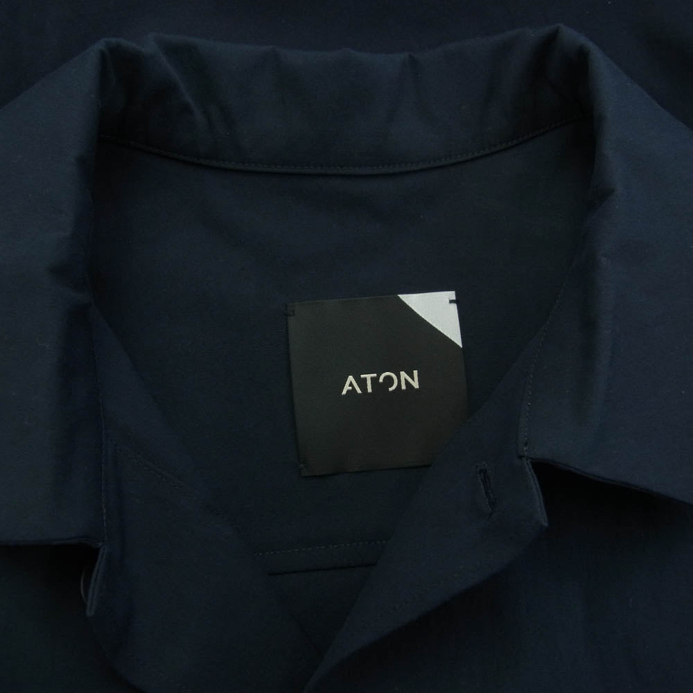 ATON エイトン 6951634 オーバーサイズ ワーク ジャケット ネイビー系 02【美品】【中古】