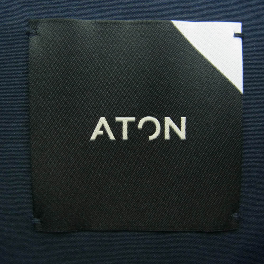 ATON エイトン 6951634 オーバーサイズ ワーク ジャケット ネイビー系 02【美品】【中古】
