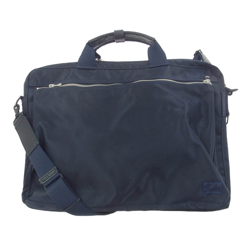 PORTER ポーター LIFT リフト 2WAYショルダー ブリーフケース ビジネスバッグ ネイビー系【中古】