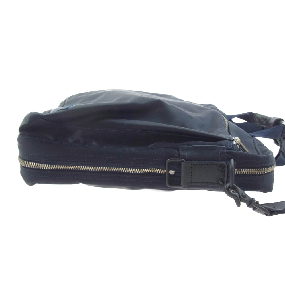 PORTER ポーター LIFT リフト 2WAYショルダー ブリーフケース ビジネスバッグ ネイビー系【中古】