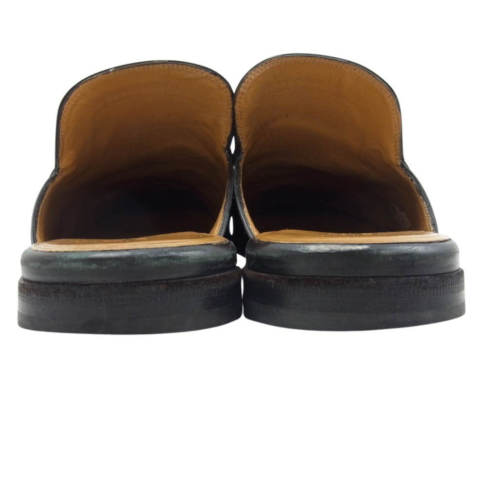 GUCCI グッチ 426219 ホースビット レザー ローファー スリッポン サンダル ブラック系 10【中古】