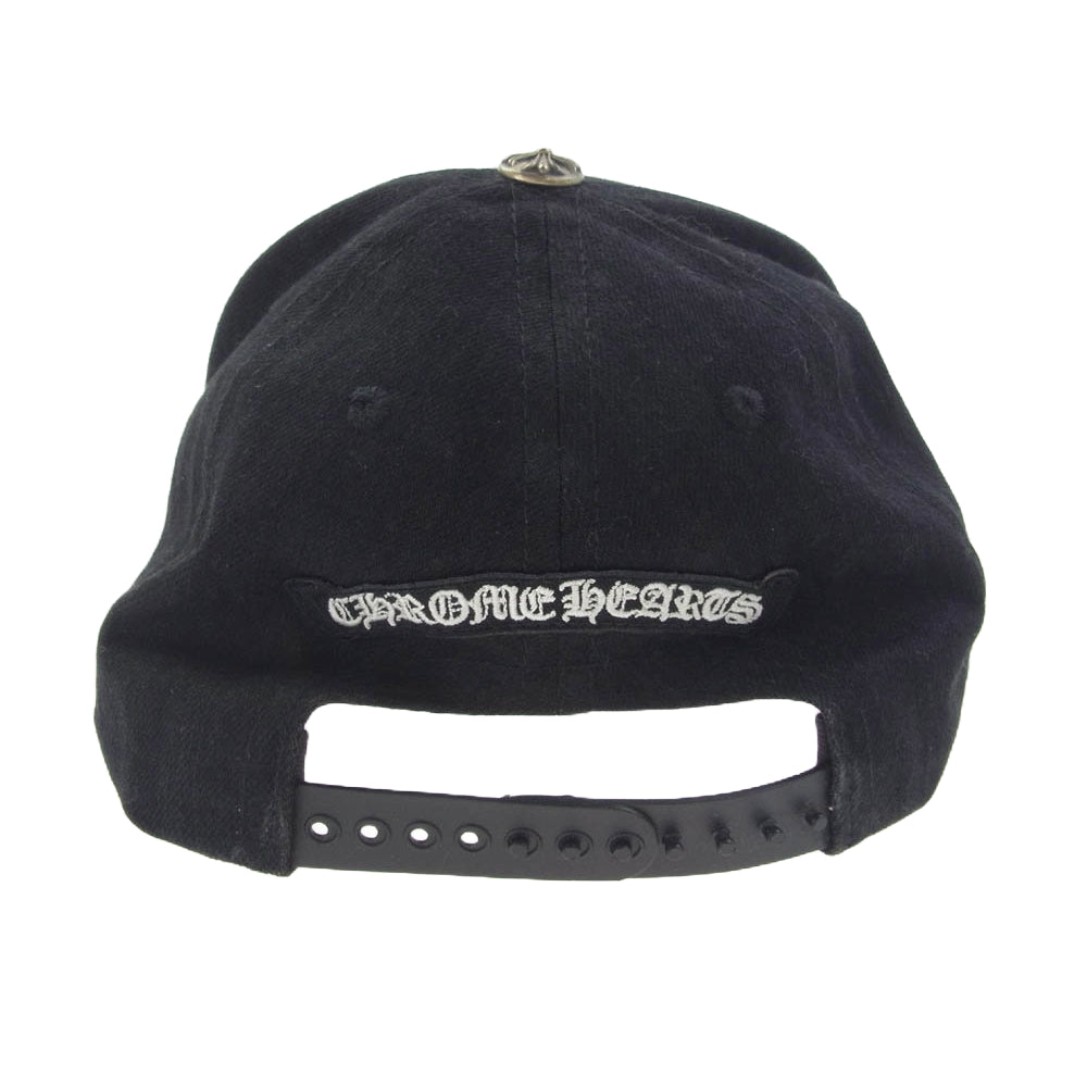 CHROME HEARTS クロムハーツ（原本無） TRUCKER CAP デニム トラッカー ダガー ステッチ デニム キャップ ブラック系【中古】