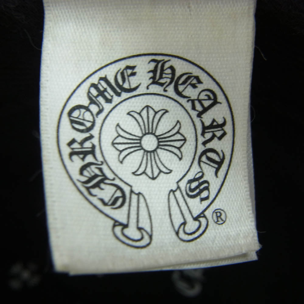 CHROME HEARTS クロムハーツ（原本無） TRUCKER CAP デニム トラッカー ダガー ステッチ デニム キャップ ブラック系【中古】