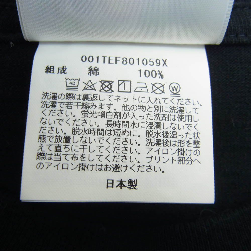 A BATHING APE アベイシングエイプ 001TEF801059X グラスビーズ プリント Tシャツ 半袖 ブラック系 L【中古】