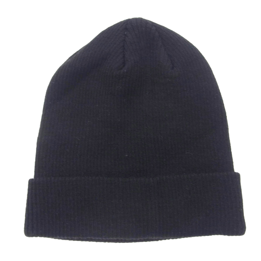 A BATHING APE アベイシングエイプ BAPE ボア ワッペン ニットキャップ ブラック ブラック系 F【中古】