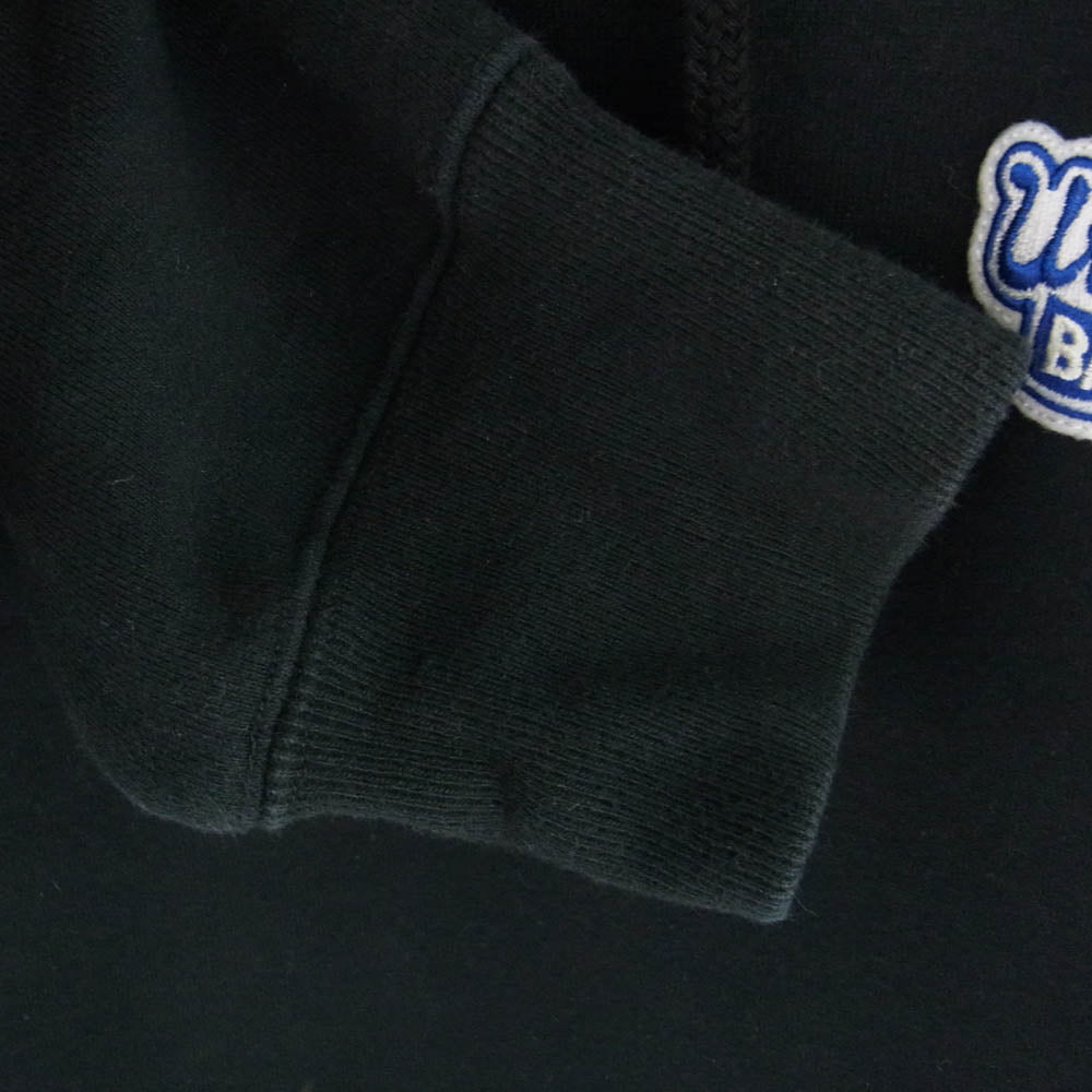 A BATHING APE アベイシングエイプ 001PPG201011X USS バック ワッペン ロゴ パッチ プルオーバー パーカー ブラック ブラック系 L【中古】