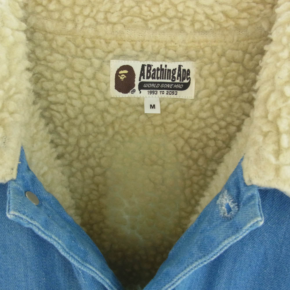 A BATHING APE アベイシングエイプ 001HJD801009X デニム ボア