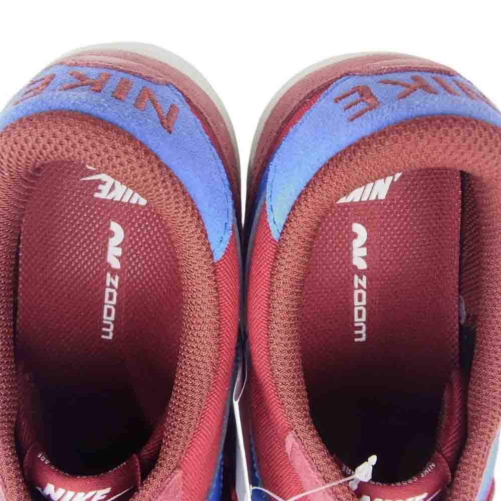 NIKE ナイキ DV5469-600 SB Zoom Pogo ポゴ プラス スケートボード ローカット スニーカー ワインレッド系 ブルー系 28.0cm【新古品】【未使用】【中古】
