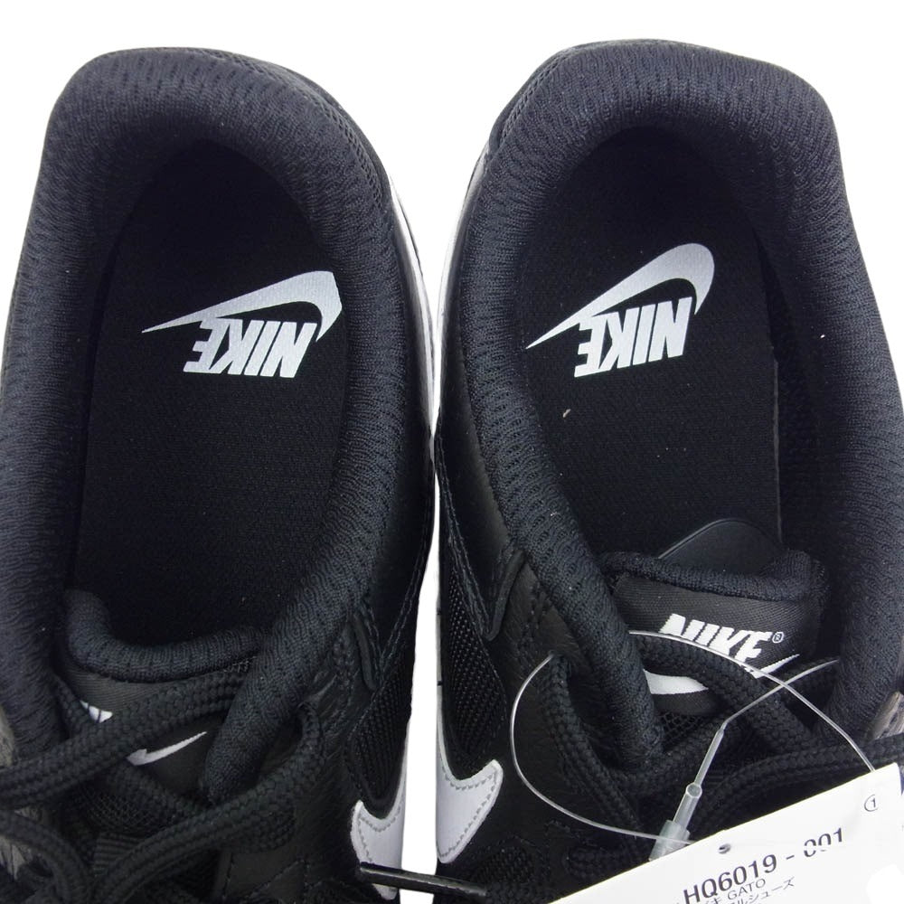 NIKE ナイキ HQ6019-001 Gato Black White Gum ガト ローカット スニーカー ブラック系 27.5cm【新古品】【未使用】【中古】