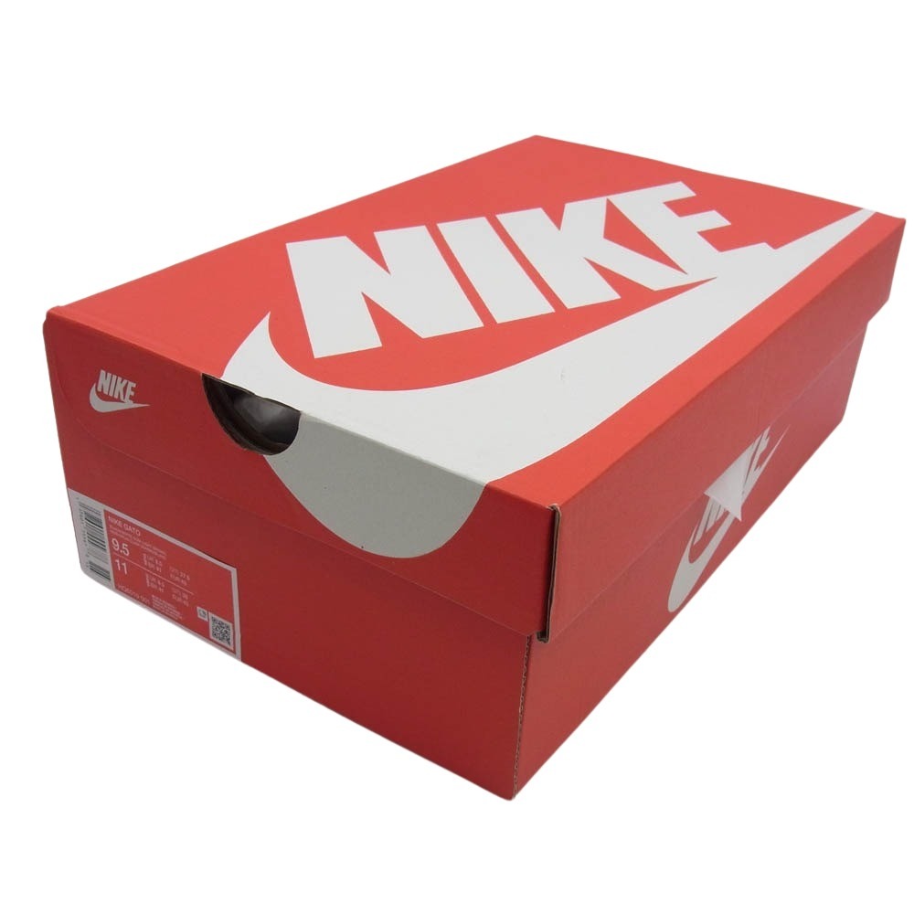 NIKE ナイキ HQ6019-001 Gato Black White Gum ガト ローカット スニーカー ブラック系 27.5cm【新古品】【未使用】【中古】