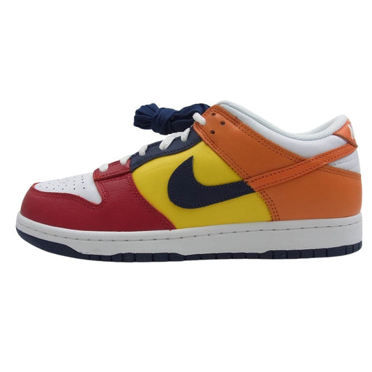 NIKE ナイキ IB2051-400 DUNK LOW JP QS WHAT THE MIDNIGHT NAVY AND VARSITY RED ダンク ロー スニーカー マルチカラー系 27.5cm【新古品】【未使用】【中古】