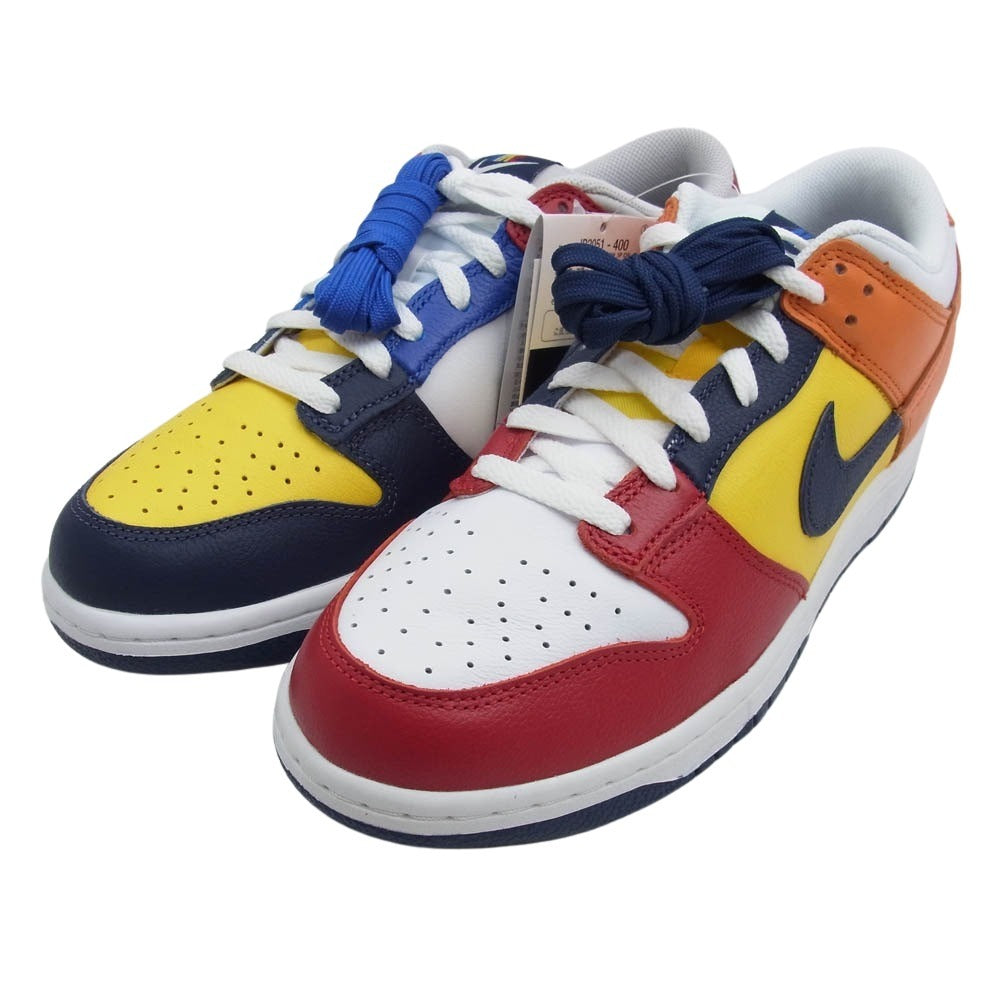 NIKE ナイキ IB2051-400 DUNK LOW JP QS WHAT THE MIDNIGHT NAVY AND VARSITY RED ダンク ロー スニーカー マルチカラー系 27.5cm【新古品】【未使用】【中古】