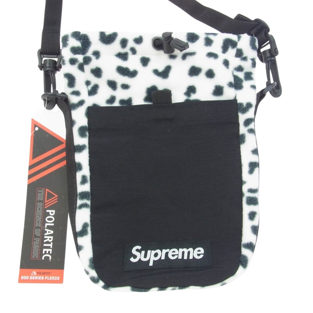 Supreme シュプリーム 24AW Polartec Sling Bag ポーラテックフリース スリング バッグ ホワイト レオパード ホワイト系 ブラック系【新古品】【未使用】【中古】