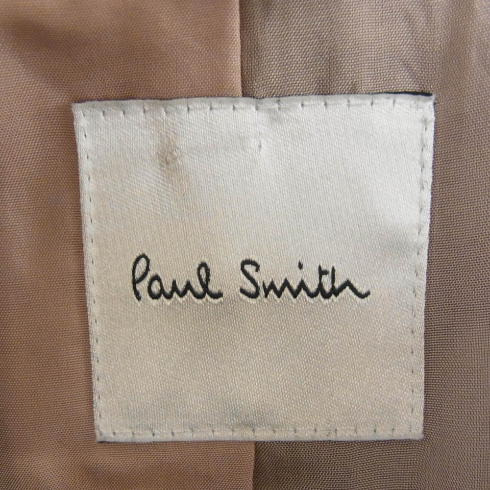 Paul Smith ポール・スミス レディース 裏地総柄 ライトメルトンウール フーデッドコート ネイビー系 40【中古】