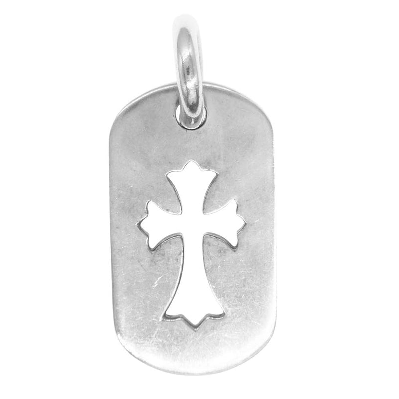 CHROME HEARTS クロムハーツ（原本無） D TAG SML CO CRS スモール ドッグタグ カットアウトクロス シルバー系【中古】