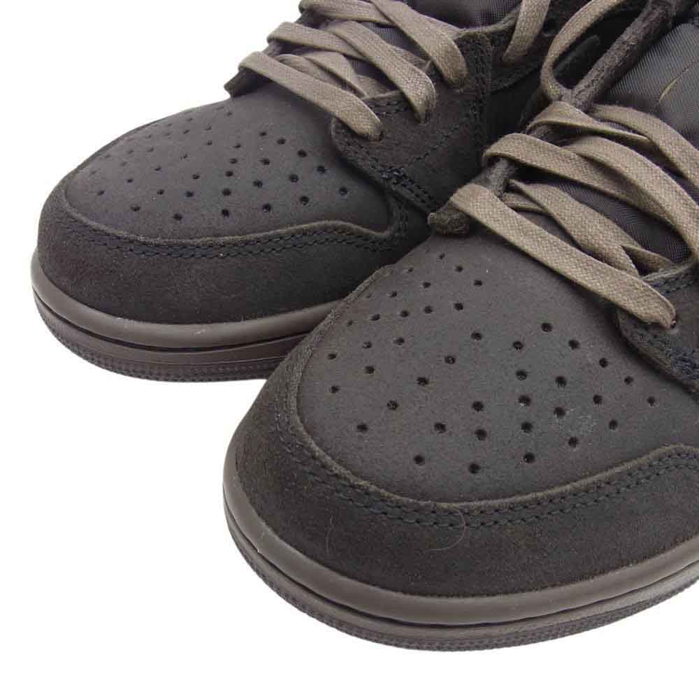 NIKE ナイキ DM7866-202 【フェイクバスターズ鑑定済】Travis Scott × Air Jordan 1 Low OG SP Velvet Brown and Dark Mocha トラヴィススコット × エアジョーダン 1 ロー スニーカー ブラウン系 26.5cm【新古品】【未使用】【中古】