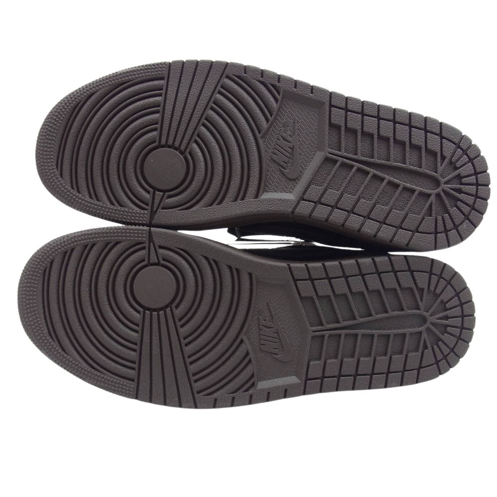 NIKE ナイキ DM7866-202 【フェイクバスターズ鑑定済】Travis Scott × Air Jordan 1 Low OG SP Velvet Brown and Dark Mocha トラヴィススコット × エアジョーダン 1 ロー スニーカー ブラウン系 26.5cm【新古品】【未使用】【中古】