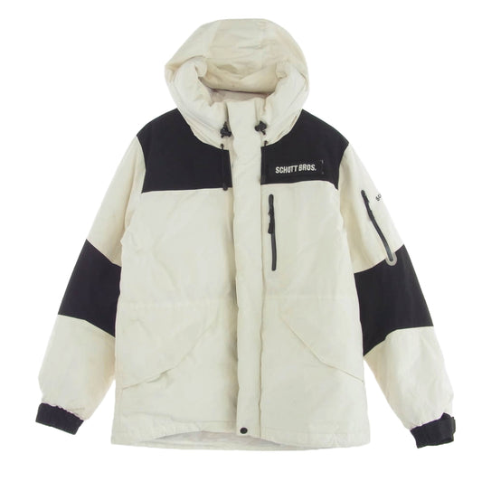 schott ショット 3192036 2TONE DOWN PARKA ツートーン ダウンパーカー ダウンジャケット ホワイト系 XL【中古】
