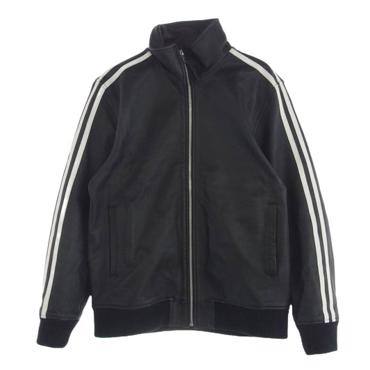 schott ショット 3191065 LEATHER TRACK JACKET シープレザー ワンスター サイドライン トラックジャケット ブラック系 L【中古】