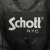 schott ショット 3191065 LEATHER TRACK JACKET シープレザー ワンスター サイドライン トラックジャケット ブラック系 L【中古】