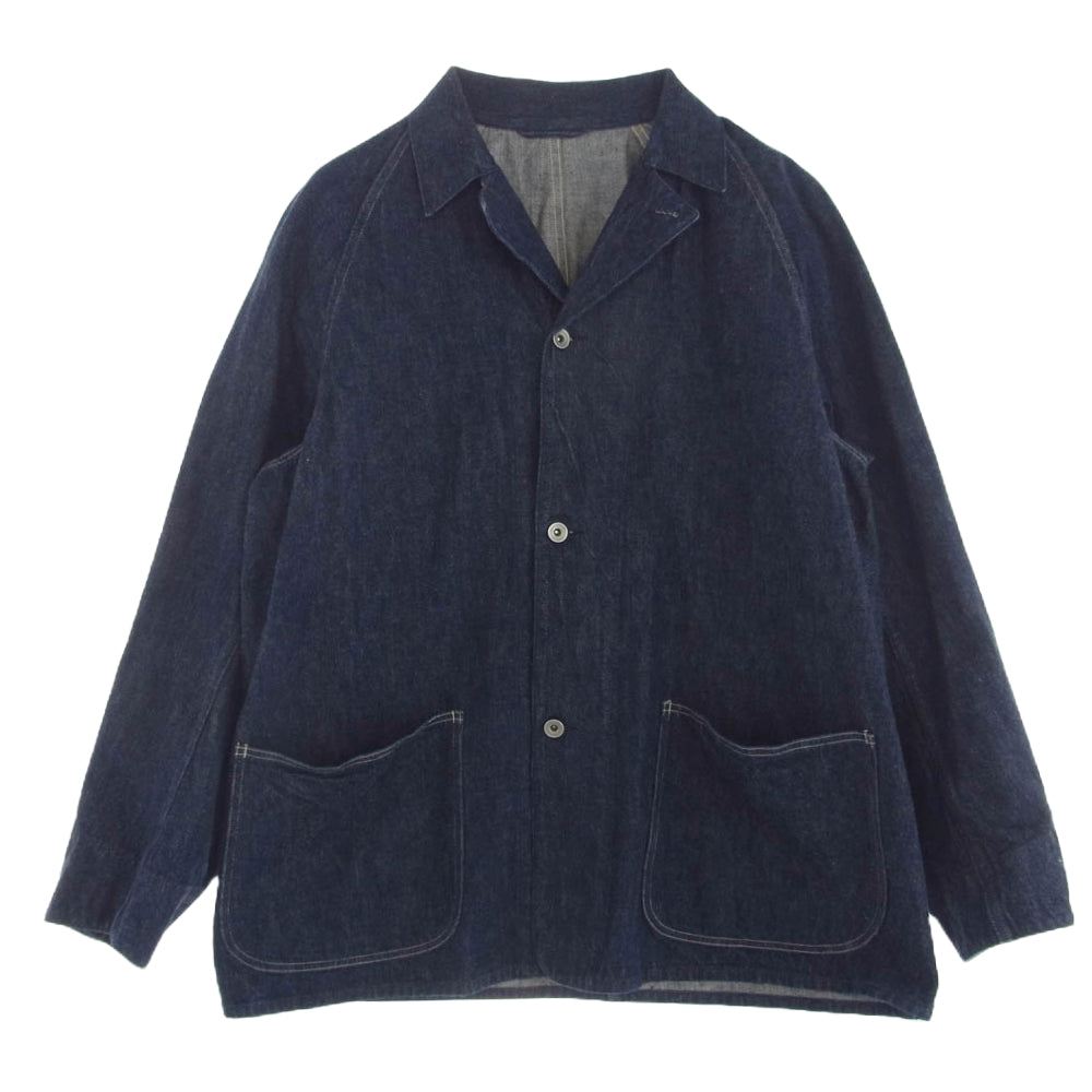 COMOLI コモリ 21SS T01-01004 デニム ワーク ジャケット ダークネイビー系 2【中古】