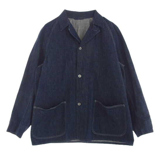 COMOLI コモリ 21SS T01-01004 デニム ワーク ジャケット ダークネイビー系 2【中古】
