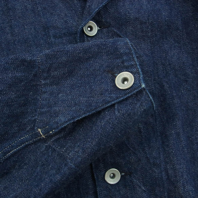 美品 23AW comoli デニムワークジャケット ネイビー 3 comoli 23aw デニムジャケット NAVY size3 極美品]24AW COMOLI デニム