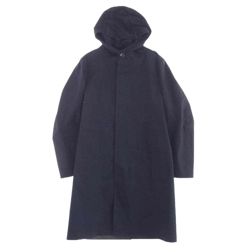 Mackintosh マッキントッシュ GR-1003D CHRYSTON ウールライナー付属 コットン ゴム引き フーデッド コート サイズ36 ネイビー系 36【中古】