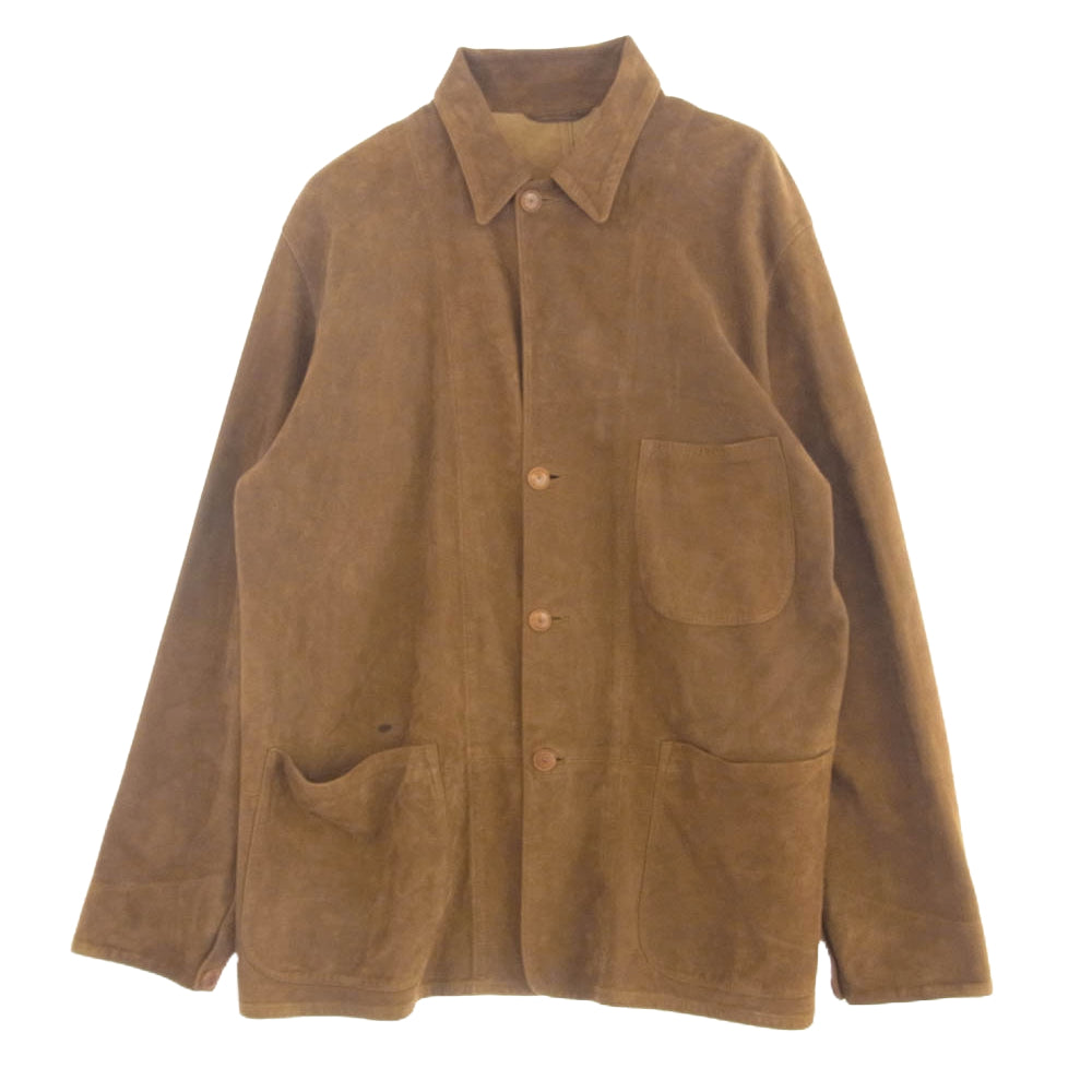COMOLI コモリ 21SS T01-01009 シープスキン スエード ジャケット キャメル ブラウン系 3【中古】