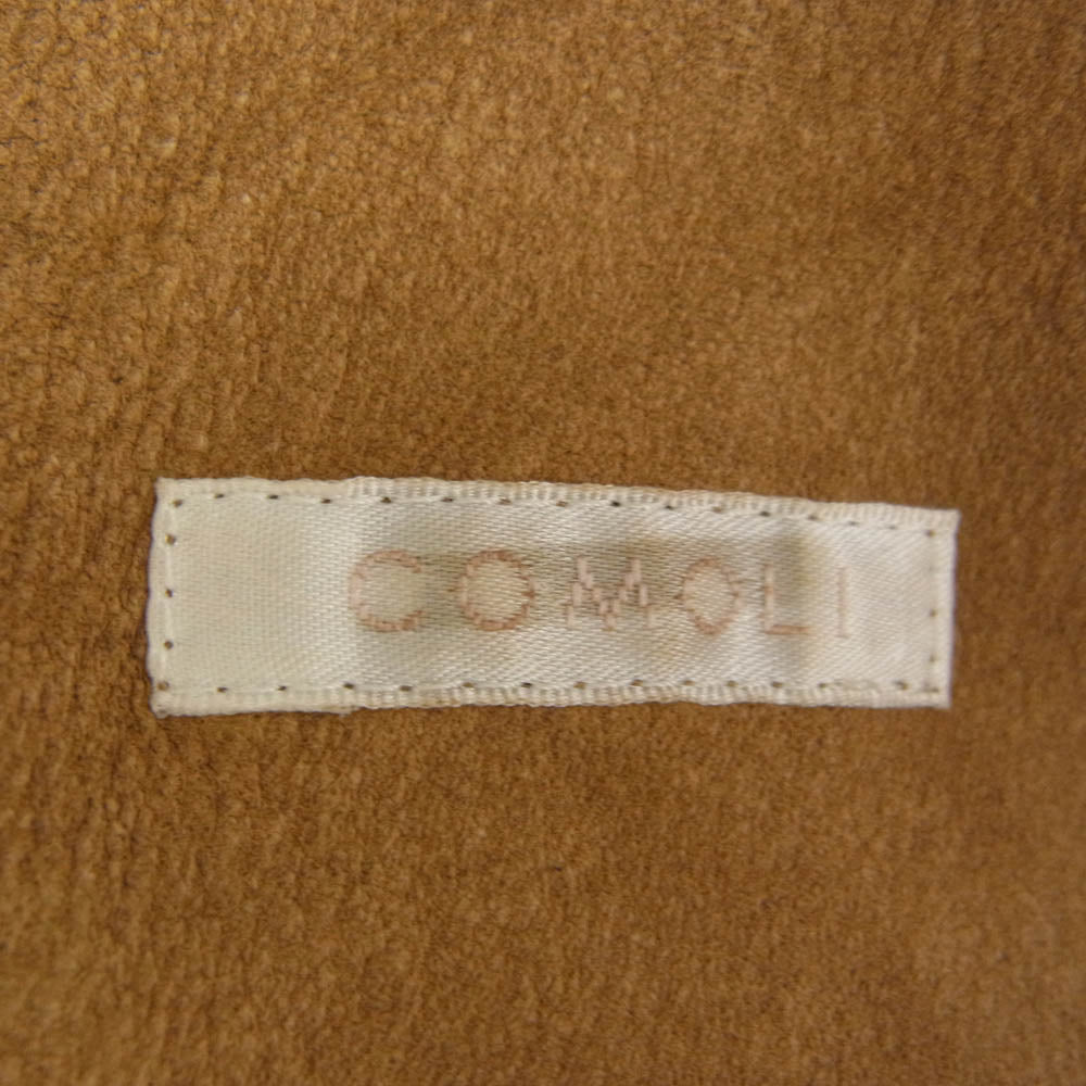 COMOLI コモリ 21SS T01-01009 シープスキン スエード ジャケット キャメル ブラウン系 3【中古】