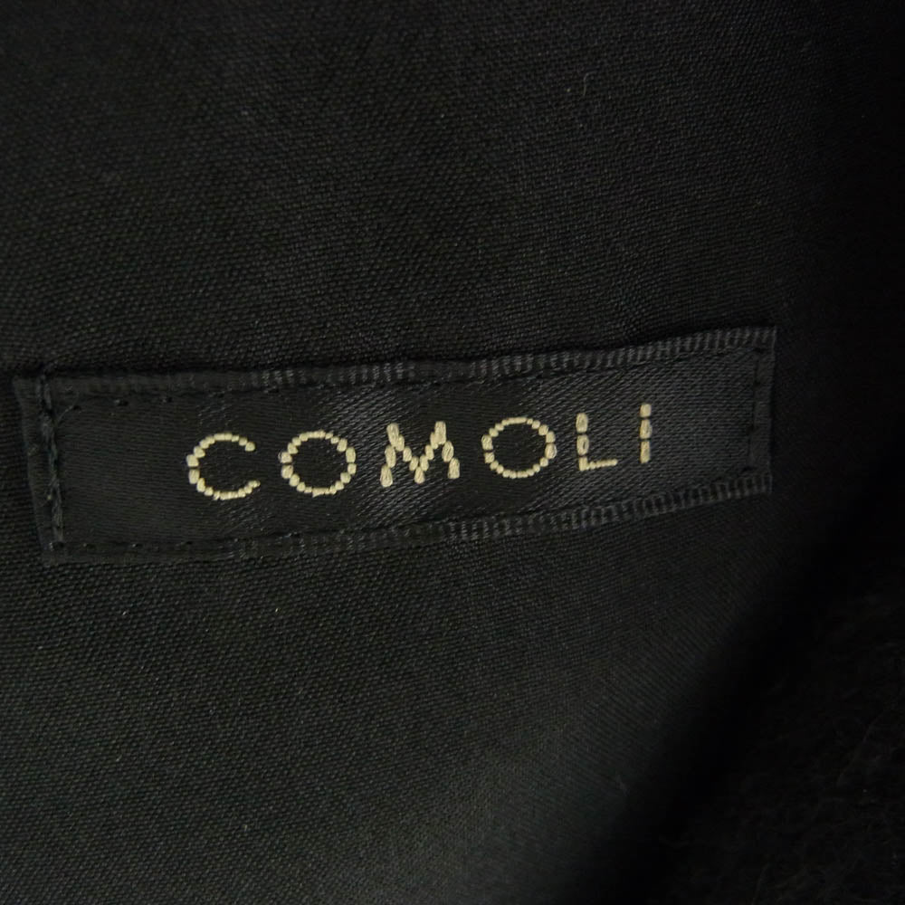 COMOLI コモリ 23AW Y03-04005 キャメル カナパ シャギー ジャケット ブラック系 3【中古】