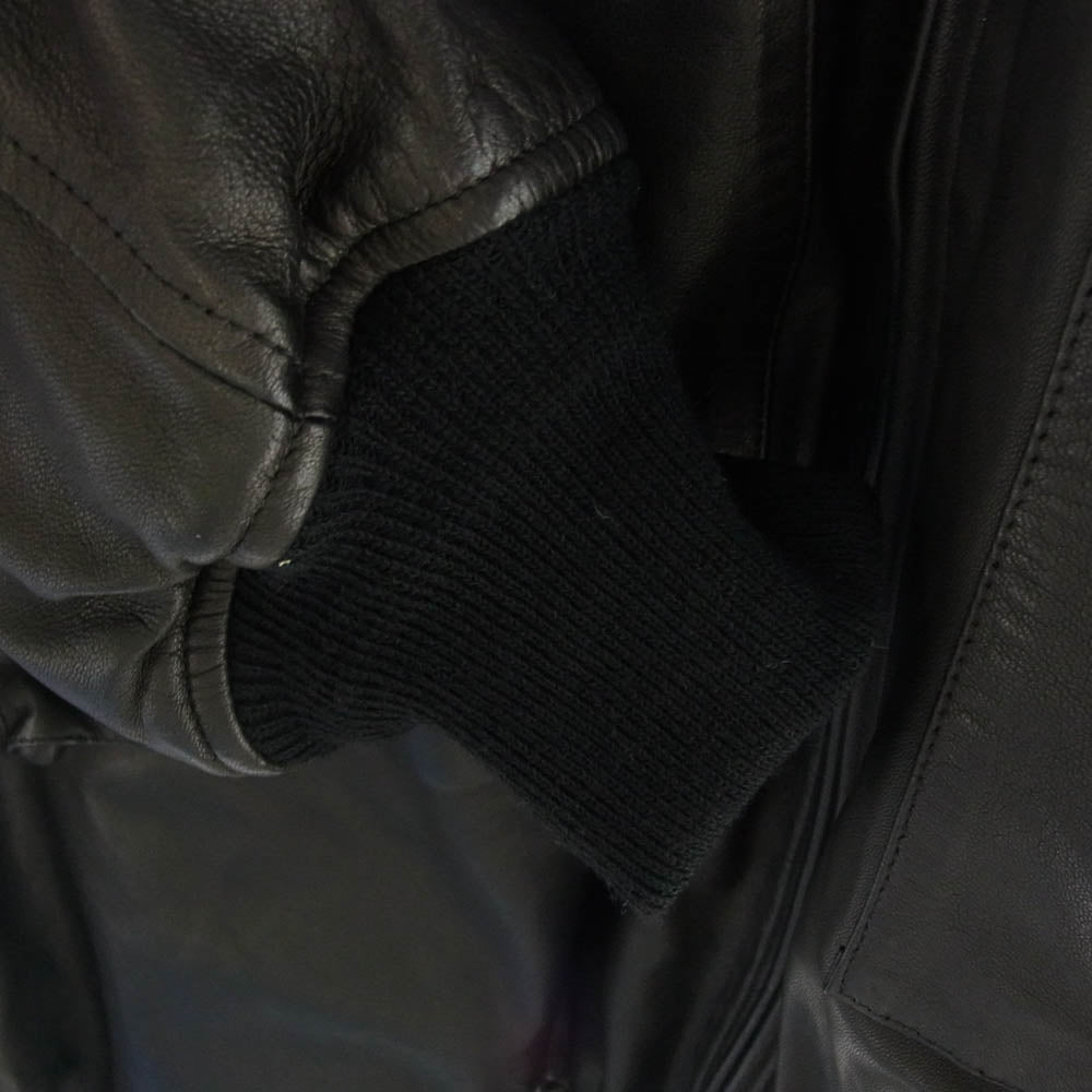 COMOLI コモリ 24AW A03-01017 シープスキン レザー シルク G8 ジャケット ブラック系 3【中古】